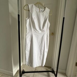 NWT Calvin Klein Classic White Midi Dress